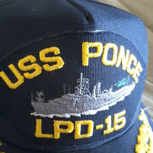 USS Ponce LPD-15 vintage baseball cap hat Military - Picture 4 of 6